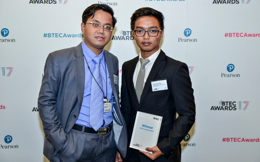 Myint Myat Soe: International BTEC Student Award 2017 Winner